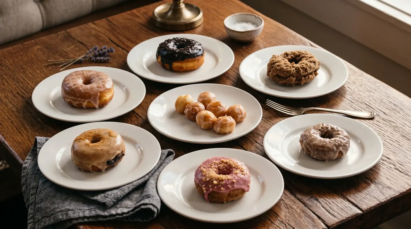 Artisan crumb and cake donuts